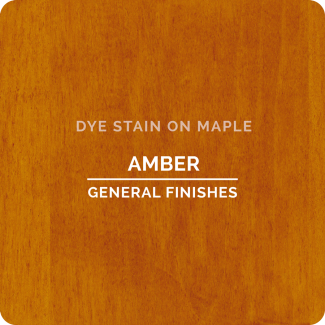 General Finishes Water Based Dye Stain - Amber (ON MAPLE)
