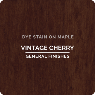 General Finishes Water Based Dye Stain - Vintage Cherry (ON MAPLE)