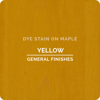General Finishes Water Based Dye Stain - Yellow (ON MAPLE)