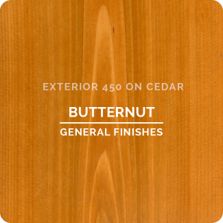 General Finishes Exterior 450 Water Based Wood Stain - Butternut (ON CEDAR)