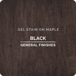 General Finishes Oil Based Gel Stain - Black (ON MAPLE)