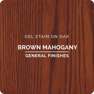General Finishes Oil Based Gel Stain - Brown Mahogany (ON OAK)