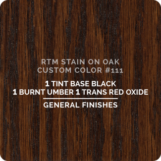 General Finishes RTM Wood Stain Custom Color Color - #111 (ON OAK)