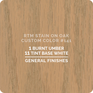 General Finishes RTM Wood Stain Custom Color Color - #141 (ON OAK)