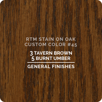 General Finishes RTM Wood Stain Custom Color Color - #45 (ON OAK)