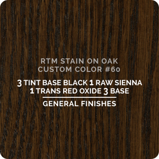 General Finishes RTM Wood Stain Custom Color Color - #60 (ON OAK)
