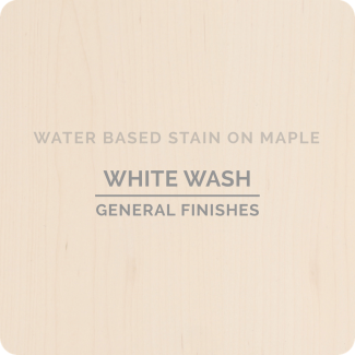 General Finishes Water Based Wood Stain - Whitewash (ON MAPLE)