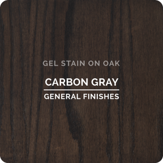 General Finishes Oil Based Gel Stain - Carbon Gray (ON MAPLE)