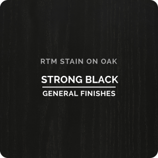 General Finishes RTM Wood Stain Stock Color - Strong Black (ON OAK)